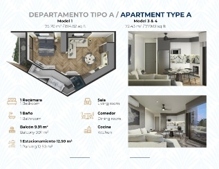 A1 Recamara/ 1 Bedroom A3